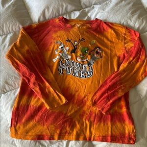 Warner Bros. Orange and Red Long Sleeve Shirt